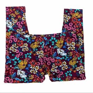 No Boundaries Womens Floral Legging Size XXL Ankle Stretch Colorful